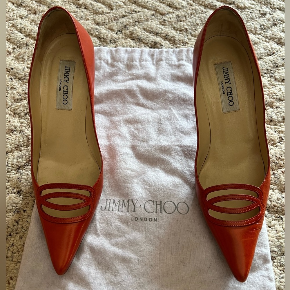 Jimmy Choo Burnt Orange 38 1/2